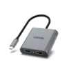 UNITEK V1404B USB-C to Dual HDMI 4K Adapter