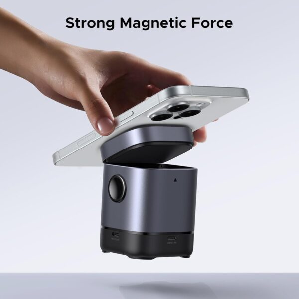 UGREEN 45775 Uno 2-in-1 Qi2 Magnetic Foldable Wireless Charging Station for iPhone 12-16 Series AirPods 3/2/Pro - Image 8