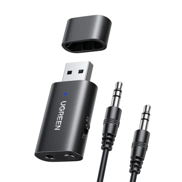 UGREEN 60300 Bluetooth 5.1 CM523 Transmitter Receiver 2-in-1 Wireless USB Adapter