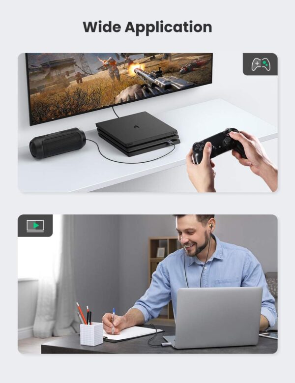 UGREEN 80864 USB A to 3.5mm Audio Jack USB External Sound Card - Image 8