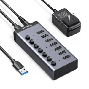 UGREEN 90306 Powered USB 3.0 Hub 7-Port USB Adapter
