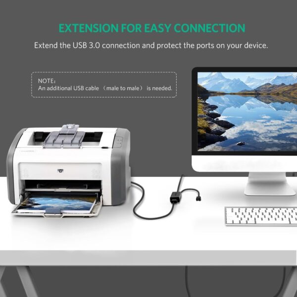 UGREEN 20826 USB 3.0 Extension Cable Male to Female Active Repeater Cable (5 Meters) with Signal Amplifier - Image 4