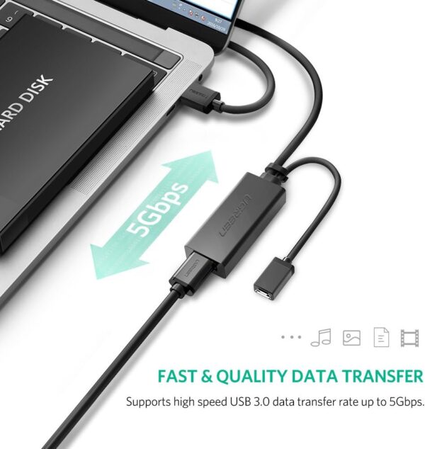 UGREEN 20826 USB 3.0 Extension Cable Male to Female Active Repeater Cable (5 Meters) with Signal Amplifier - Image 5