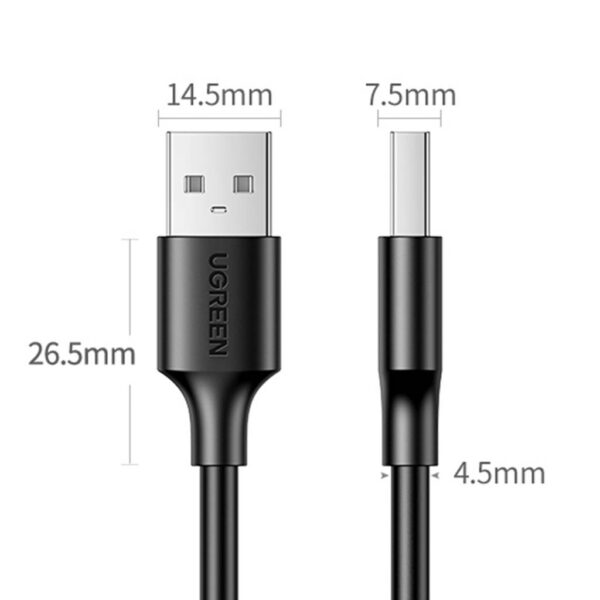 UGREEN 30136 USB 2.0 Male to Male Cable (3 Meter) Black - Image 9