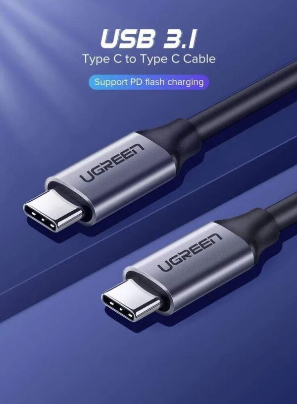 UGREEN 50751 USB 3.1 Type-C to Type-C Cable (1.5 Meter) 5Gbps Fast Data Transfer - Image 2