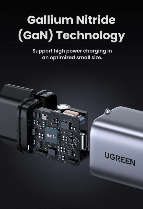 UGREEN 90666 Nexode 30W USB C Fast Charger with GaN Tech Compatible with iPhone 16 Plus Pro Max - Image 4
