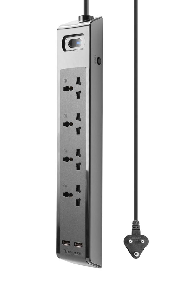 Targus Smart Surge 4 APS12AP-50 Surge Protector (2 Meter) Black - Image 2