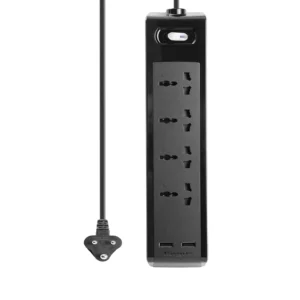 Targus Smart Surge 4 APS12AP-50 Surge Protector (2 Meter) Black