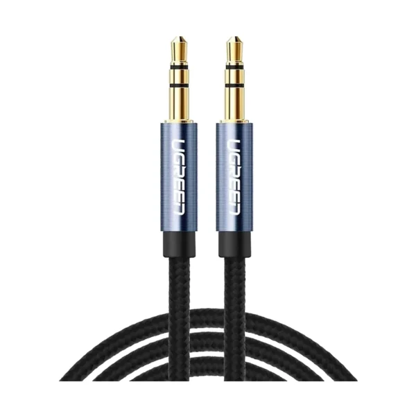 UGREEN 10689 3.5mm Male to Male AUX Audio Cable (5 Meter) Braided Blue with Gold-Plated - Image 6