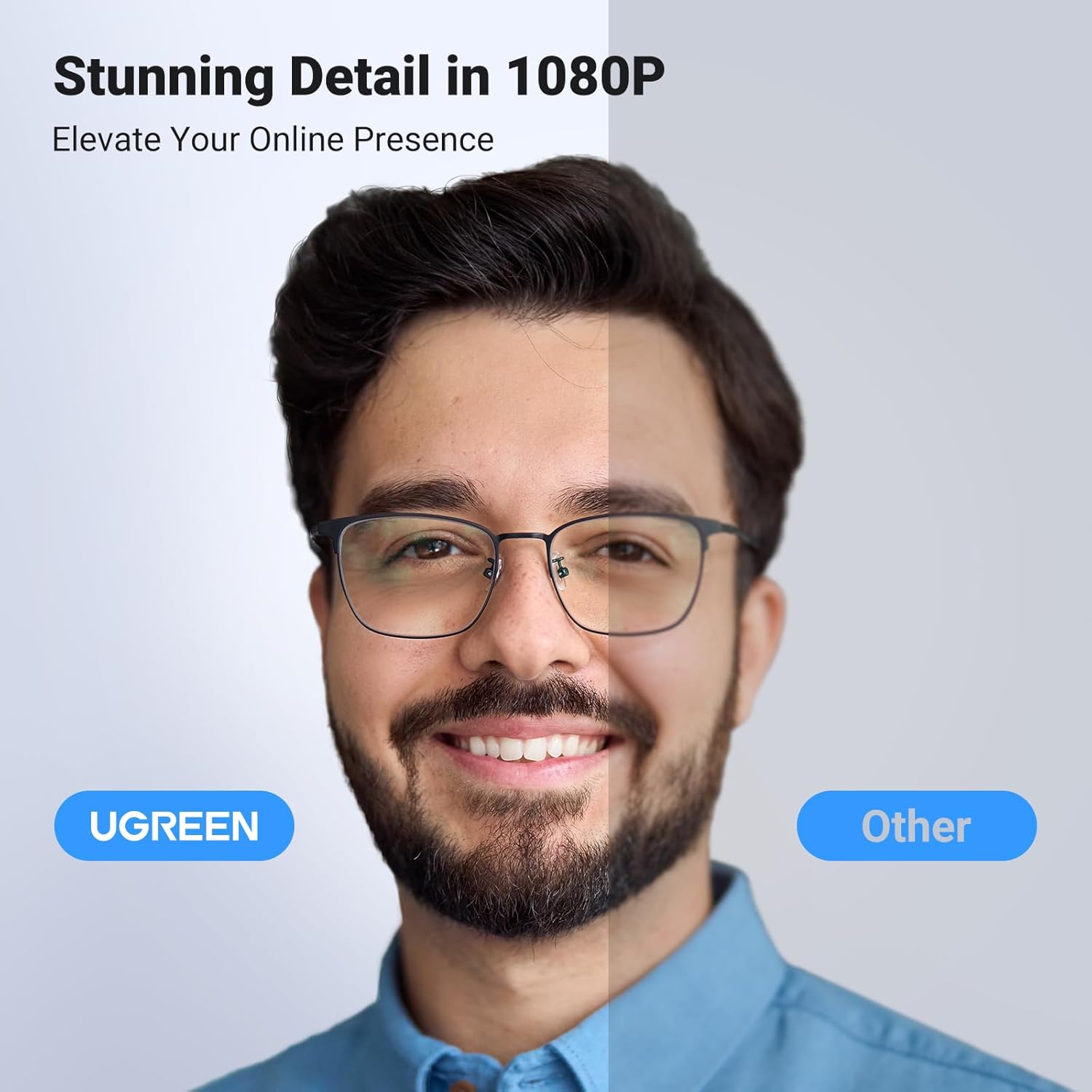 UGREEN 15728 Full HD USB Web Camera with Microphone Plug and Play - Image 8