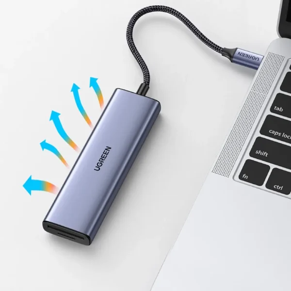 UGREEN 20956A 6-in-1 USB-C Hub 4K HDMI, 3 USB 3.0 Ports, SD & TF Card Readers - Image 4