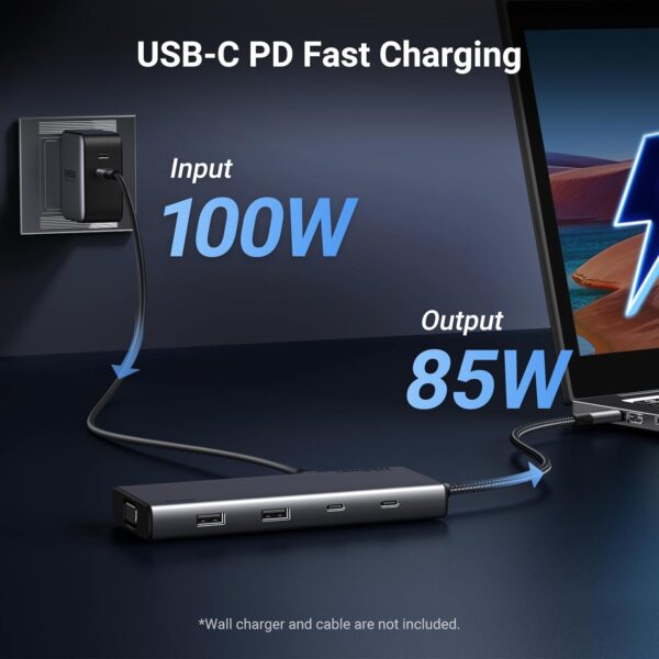 UGREEN 35588 8-in-1 USB C 4K Docking Station Triple Display - Image 7