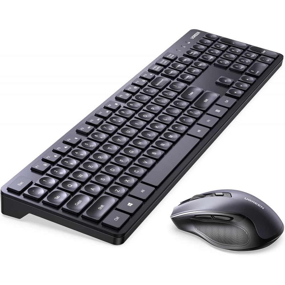 UGREEN 35735 Wireless Membrane Keyboard Full 104-Key Design Durable ABS Build - Image 2