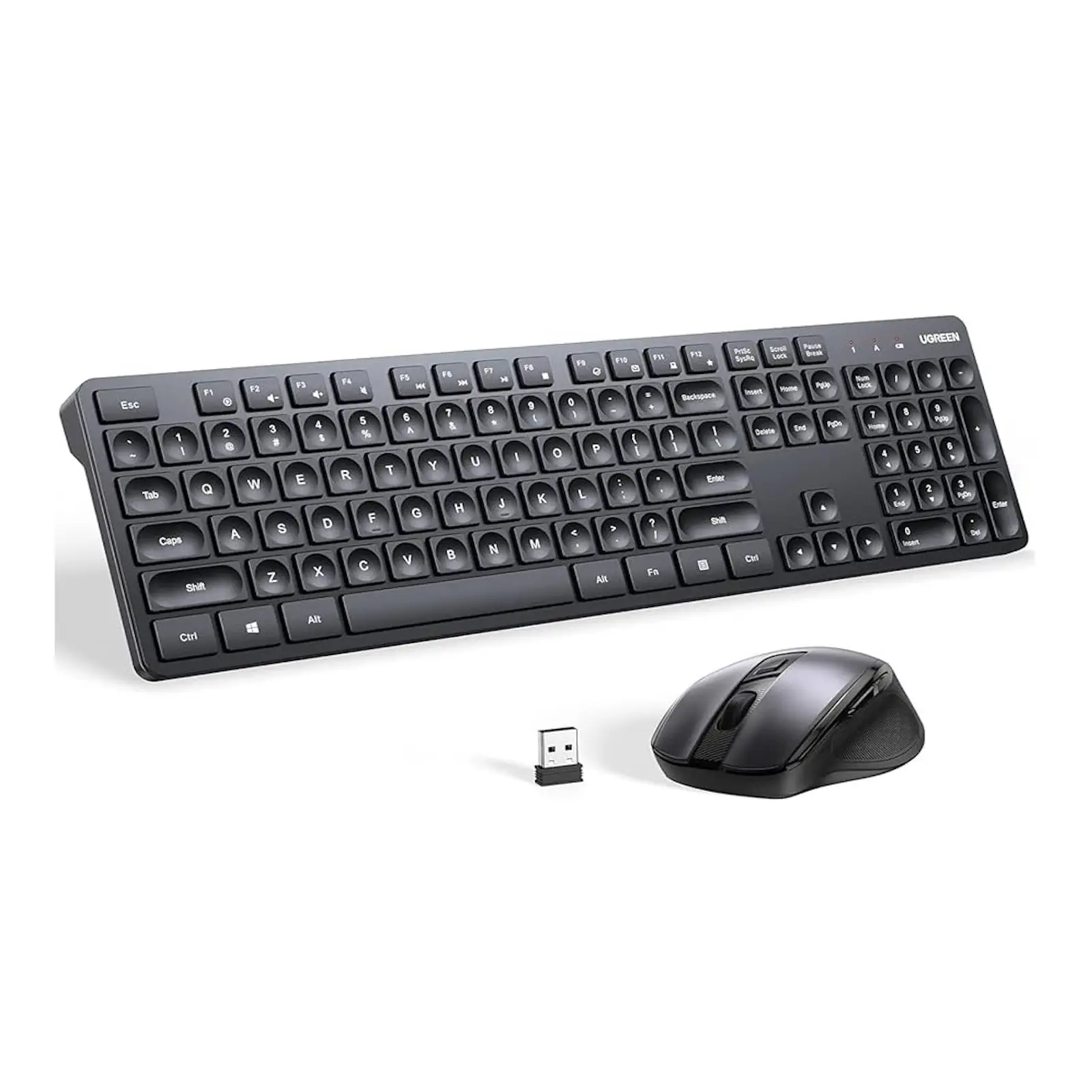 UGREEN 35735 Wireless Membrane Keyboard Full 104-Key Design Durable ABS Build - Image 5