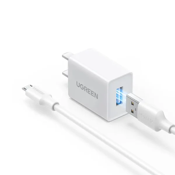 UGREEN 45306 5W 5V1A USB Wall Charger (White) US Plug - Image 6