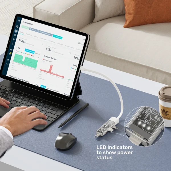 UNITEK 4-Port USB-A Bi-Directional Hub with Detachable Cable - Image 6