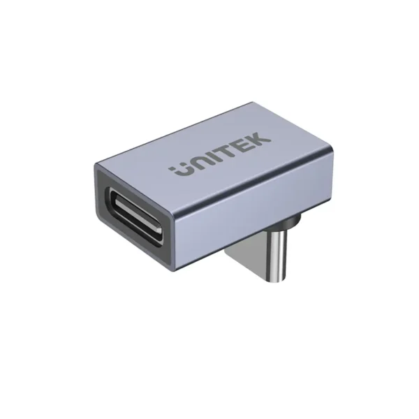 UNITEK USB-C 90-Degree Right Angle Adapter 240W Fast Charging, 8K@60Hz Video, 40Gbps Data Transfer - Image 4