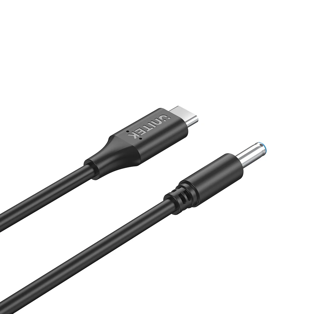 UNITEK USB-C to DC HP Laptops Blue Pin Charging Cable (1.8 Meter) 65W, PD Fast Charging - Image 3