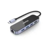 UNITEK D1084A uHUB H6 Gloss 6-in-1 USB-C Hub HDMI Ethernet PD 100W