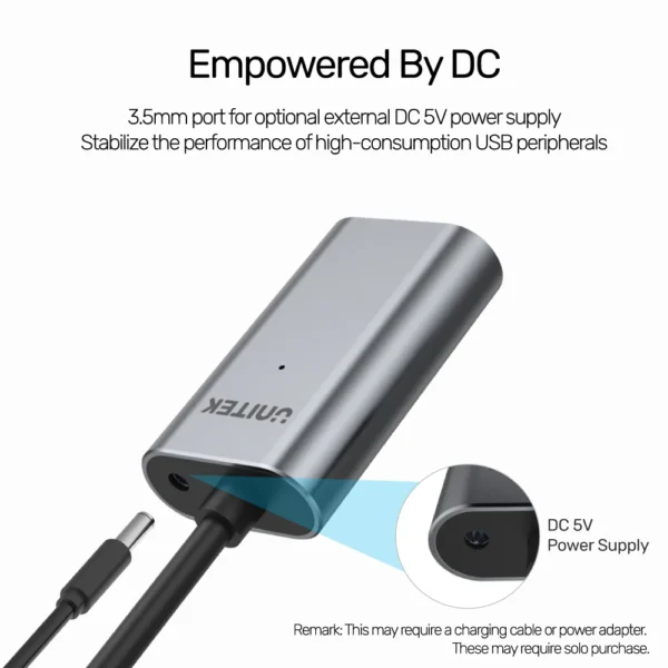 UNITEK USB-C to USB-A Active Extension Cable (5 Meter) High-Speed USB 3.0, 5Gbps Data Transfer - Image 3