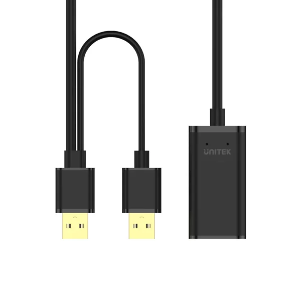 UNITEK USB 2.0 Male to Female Active Extension Cable (10 Meter) Black - Image 6