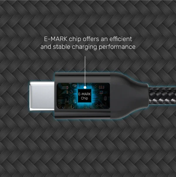 UNITEK USB-C 100W PD Fast Charging Braided Cable (2 Meter) with Data USB 2.0 - Image 2