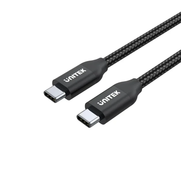 UNITEK USB-C 100W PD Fast Charging Braided Cable (2 Meter) with Data