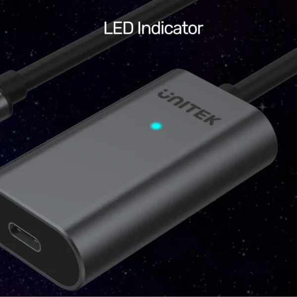 UNITEK USB-C Active Extension Cable (5 Meter) USB 3.0 High-Speed Data Transfer, Aluminum Housing - Image 6