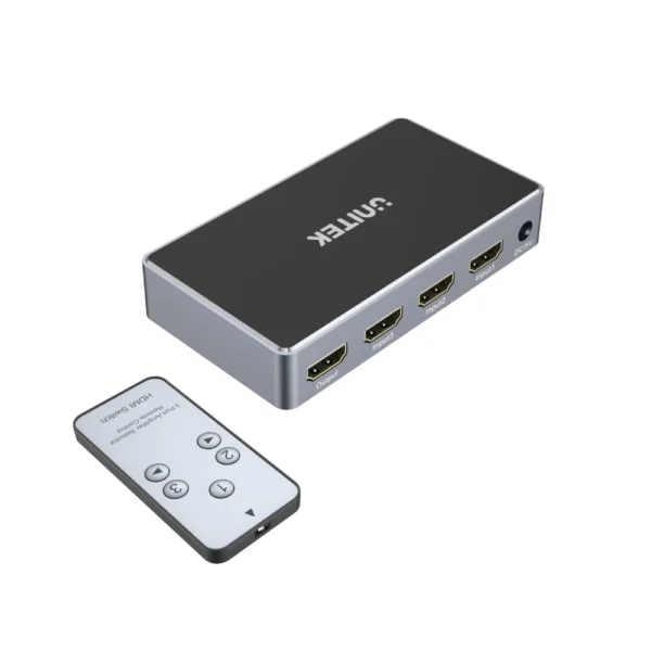 UNITEK 4K HDMI Switch (3 in 1 Out) IR Remote Control Dolby TrueHD & DTS-HD - Image 2