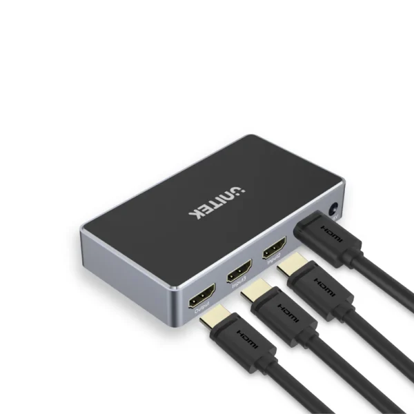 UNITEK 4K HDMI Switch (3 in 1 Out) IR Remote Control Dolby TrueHD & DTS-HD - Image 3