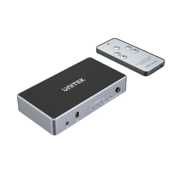 UNITEK 4K HDMI Switch (3 in 1 Out) IR Remote Control Dolby TrueHD & DTS-HD - Image 8