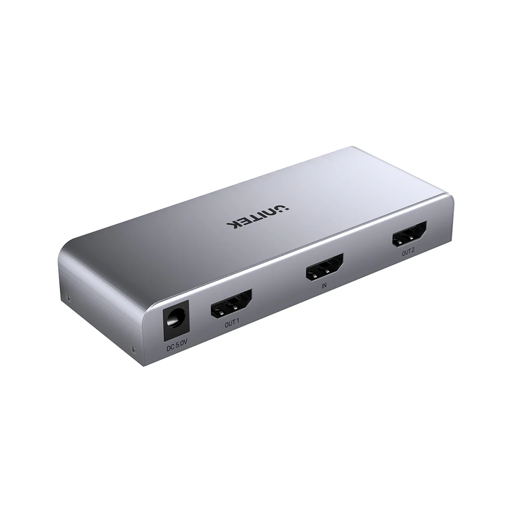 UNITEK HDMI Splitter 1 In 2 Out 4K@30Hz HDCP 1.4 Plug-and-Play - Image 8