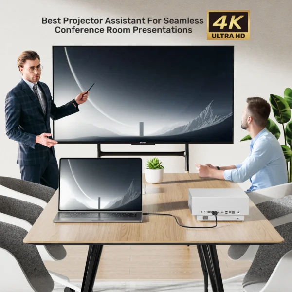 UNITEK USB-C Female to HDMI Male Adapter 4K@60Hz Thunderbolt 3/4 Plug & Play - Image 4