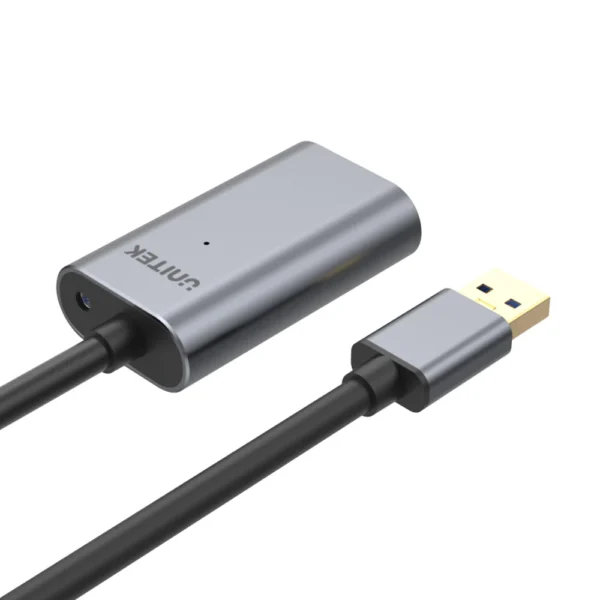 UNITEK USB 3.0 Extension Cable (10 Meter) Signal Booster, Aluminium Housing, Gold-Plated Connector, DC Jack - Image 9
