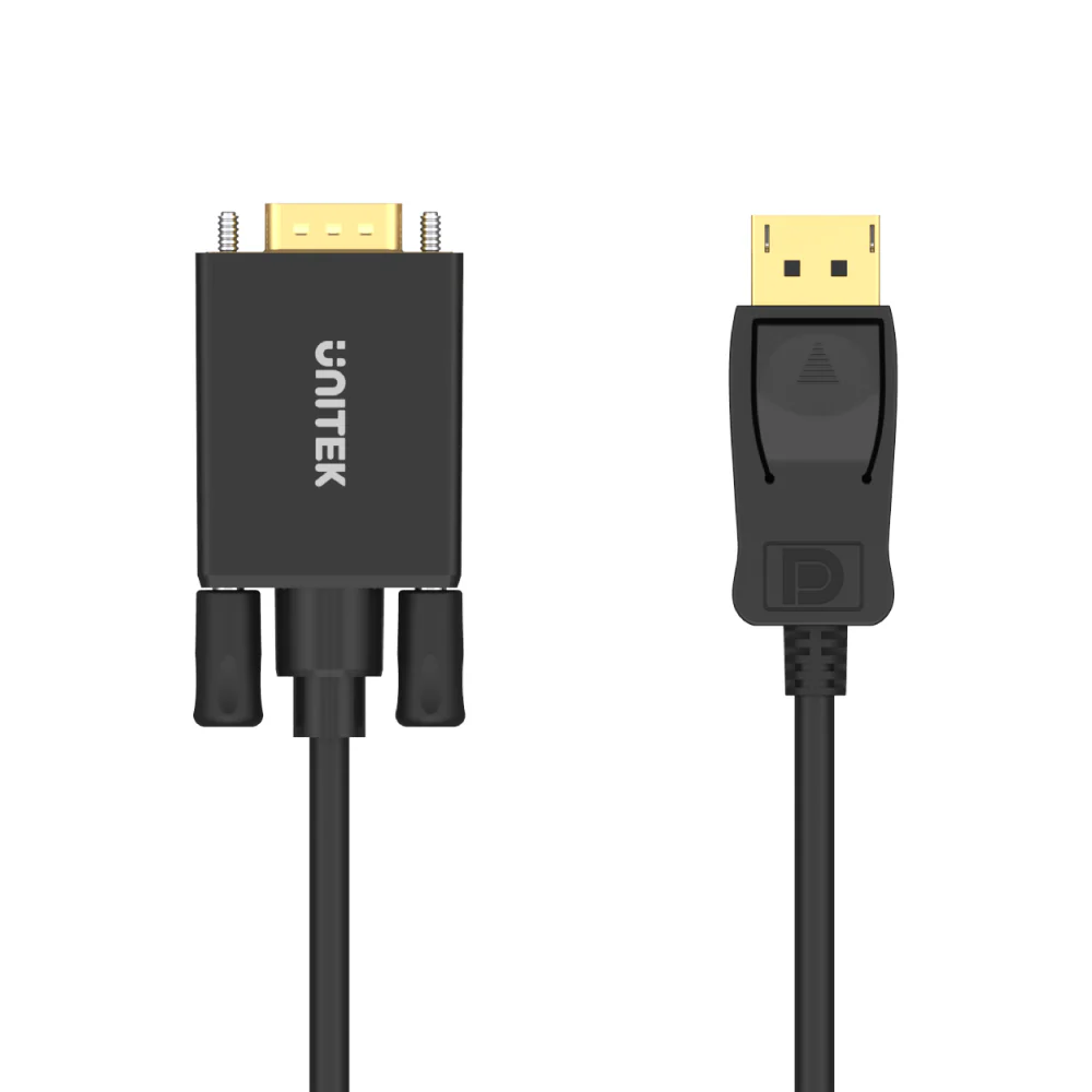 UNITEK DisplayPort to VGA Cable (1.8 Meter) Full HD 1080P Plug-and-Play - Image 6
