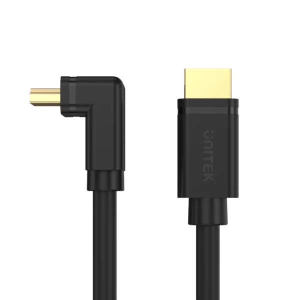 UNITEK 4K HDMI to HDMI Right Angle 270° Cable (3 Meter) 4K@60Hz, 18Gbps, HDR10, HDCP 2.2, Gold-Plated Connector - Image 6