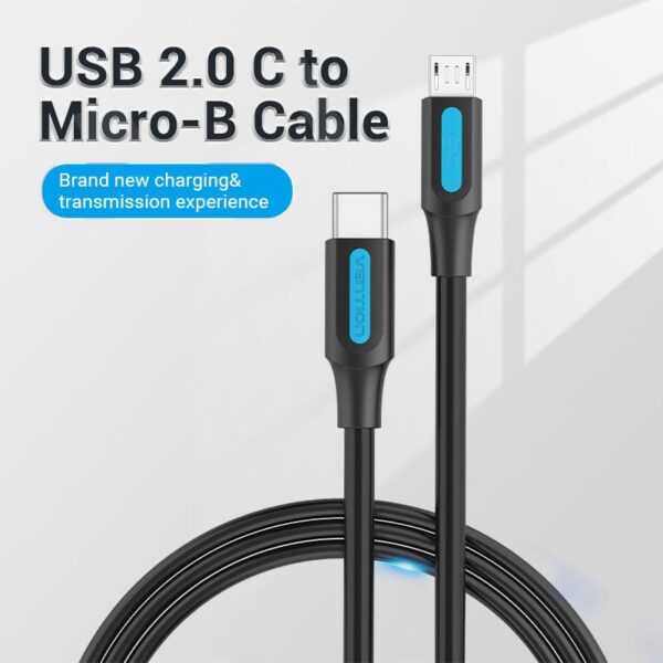 VENTION COVBG USB C Male to Micro USB Male 2A Cable (1.5 Meter) - Image 2