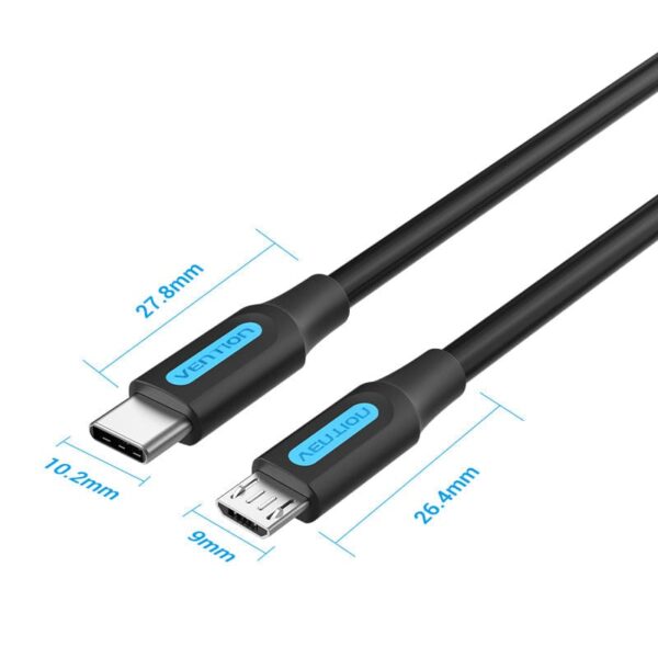 VENTION COVBH USB C Male to Micro USB Male 2A Cable (2 Meter) - Image 6