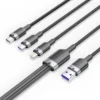 VENTION CTRBG 3-in-1 USB 2.0 Charging Cable 6A Fast Charging