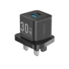 VENTION FEQB0-UK GaN III 30W Fast Wall Charger 2-Port USB (Black) UK Plug