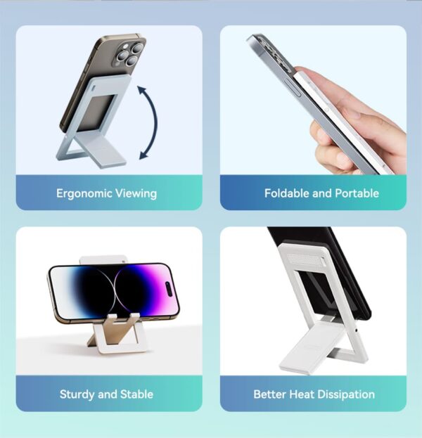 VENTION KSHWO Portable Phone Stand (White) - Image 3