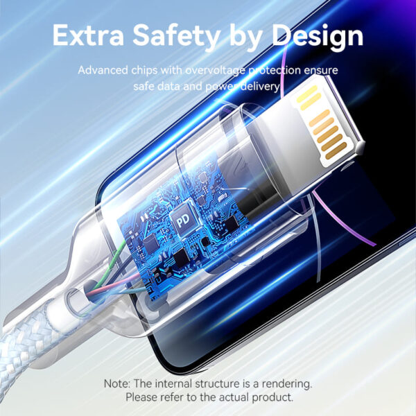 VENTION LALWF USB-C to Lightning Cable (1 Meter) MFi Certified, 3A Fast Charging - Image 8