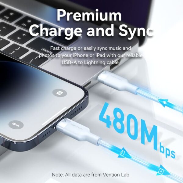 VENTION LALWF USB-C to Lightning Cable (1 Meter) MFi Certified, 3A Fast Charging - Image 12