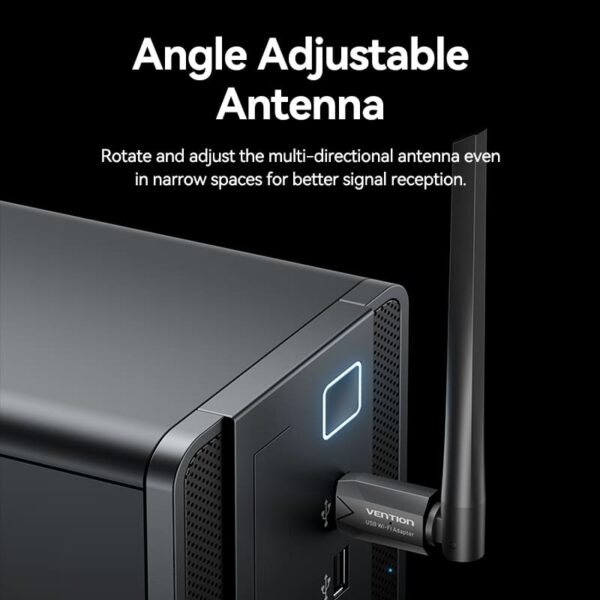VENTION KDTB0 USB Wi-Fi Adapter 650 Mbps 6dBi High-Gain Antenna - Image 9