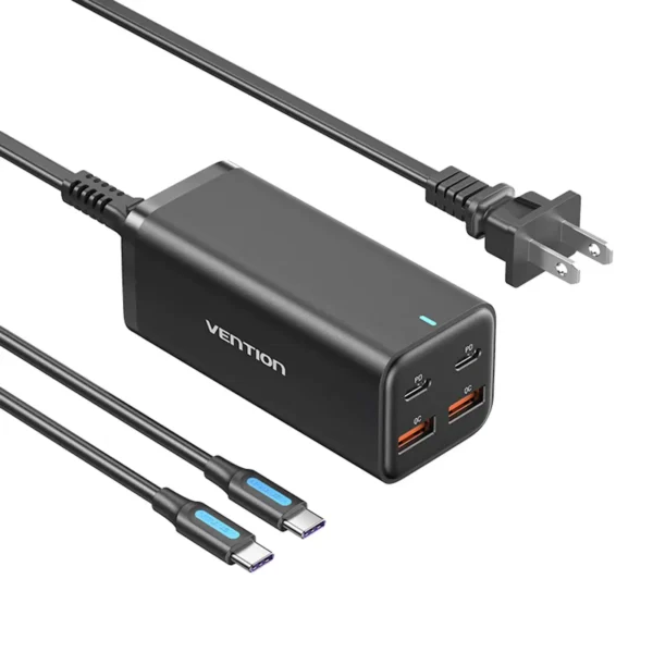 VENTION FBSBG-US 100W Desktop Charger 4-Port USB GaN Charger