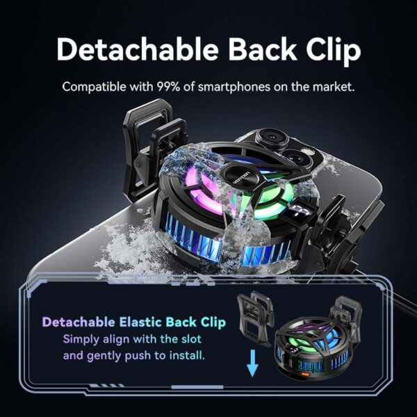 VENTION KQKB0 Magnetic Phone Cooler with 3-Speed Adjustment for iPhone & Android - Image 10