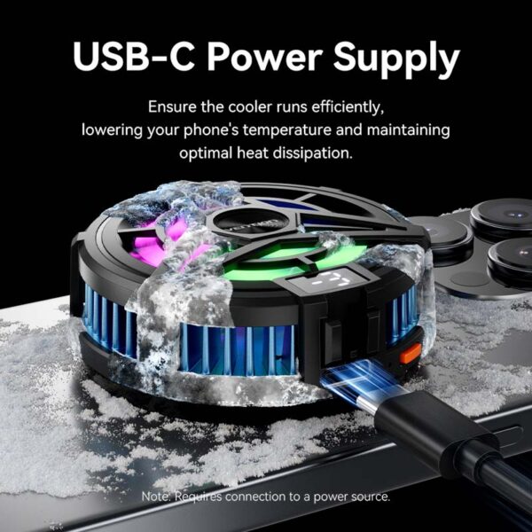 VENTION KQKB0 Magnetic Phone Cooler with 3-Speed Adjustment for iPhone & Android - Image 11