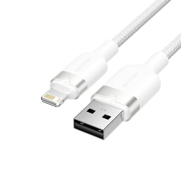 VENTION LANWF USB 2.0 Type-A Male to Lightning Male 2.4A Cable 1 Meter White