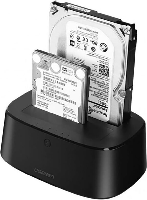 UGREEN 50857 Dual-Bay SATA Docking Station USB 3.0, 28TB Support, Offline Cloning - Image 3