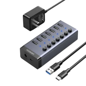 UGREEN 90307 7-Port USB 3.0 Hub with Smart Charging